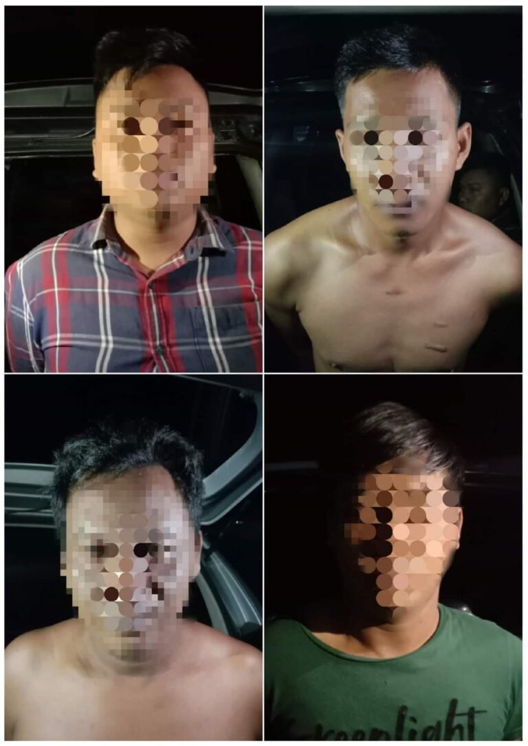 Empat Pelaku Curat PT. Ciomas Kecamatan Sidomulyo Di Cokok Polisi