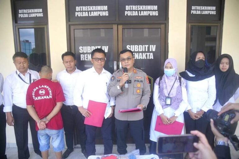 Polda Lampung Tangkap Pelaku Rudapaksa dan Penculikan Anak Asal Kota Serang-Banten
